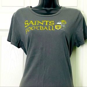 Reebok Women’s Saints Football Tee Shirt Large
